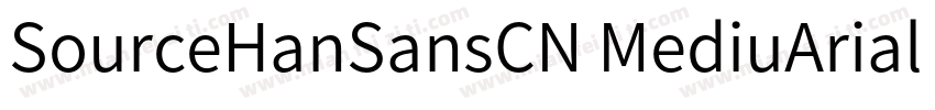 SourceHanSansCN MediuArial Unico字体转换